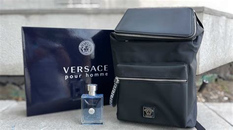 macy's perfumes de hombre versace|Macy's Versace perfume with backpack.